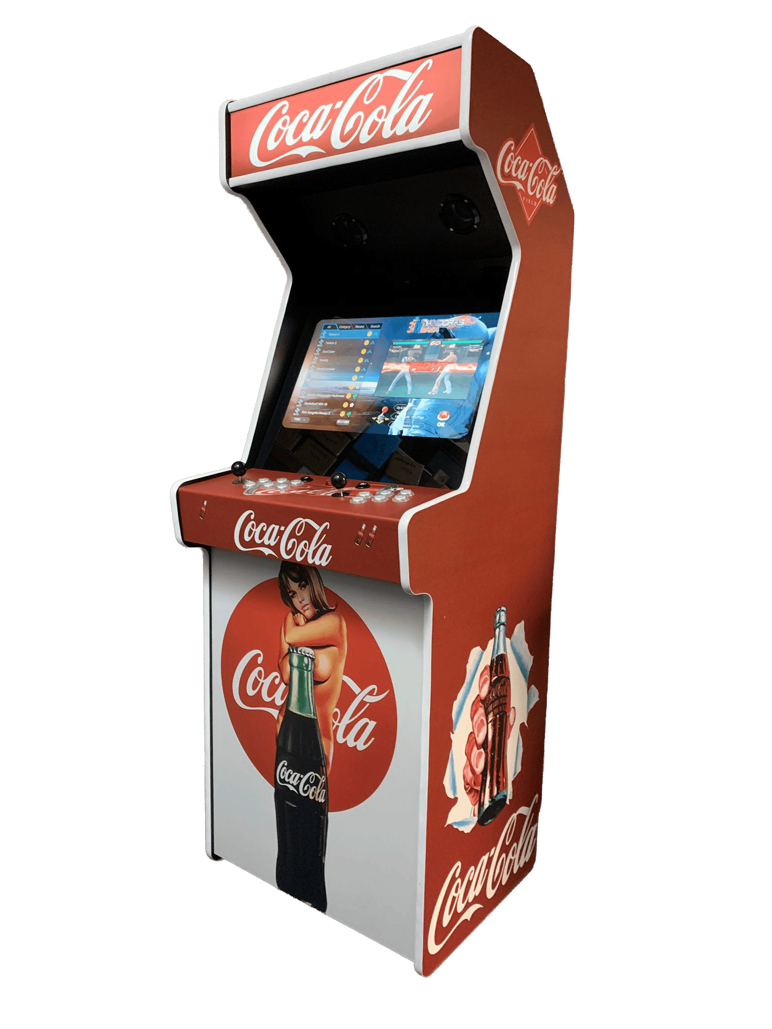 borne arcade personnalisée design vintage coca cola