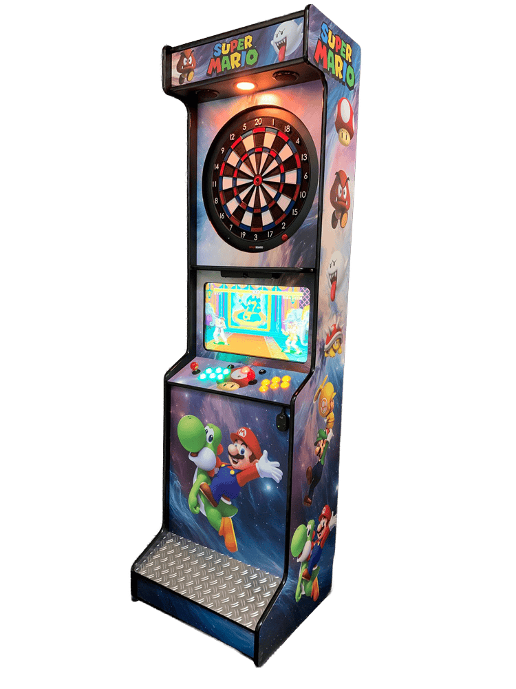 Borne de fléchettes interactive Dartcab univers Super Mario.